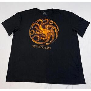 House of the Dragon Black Graphic T-Shirt 2XL